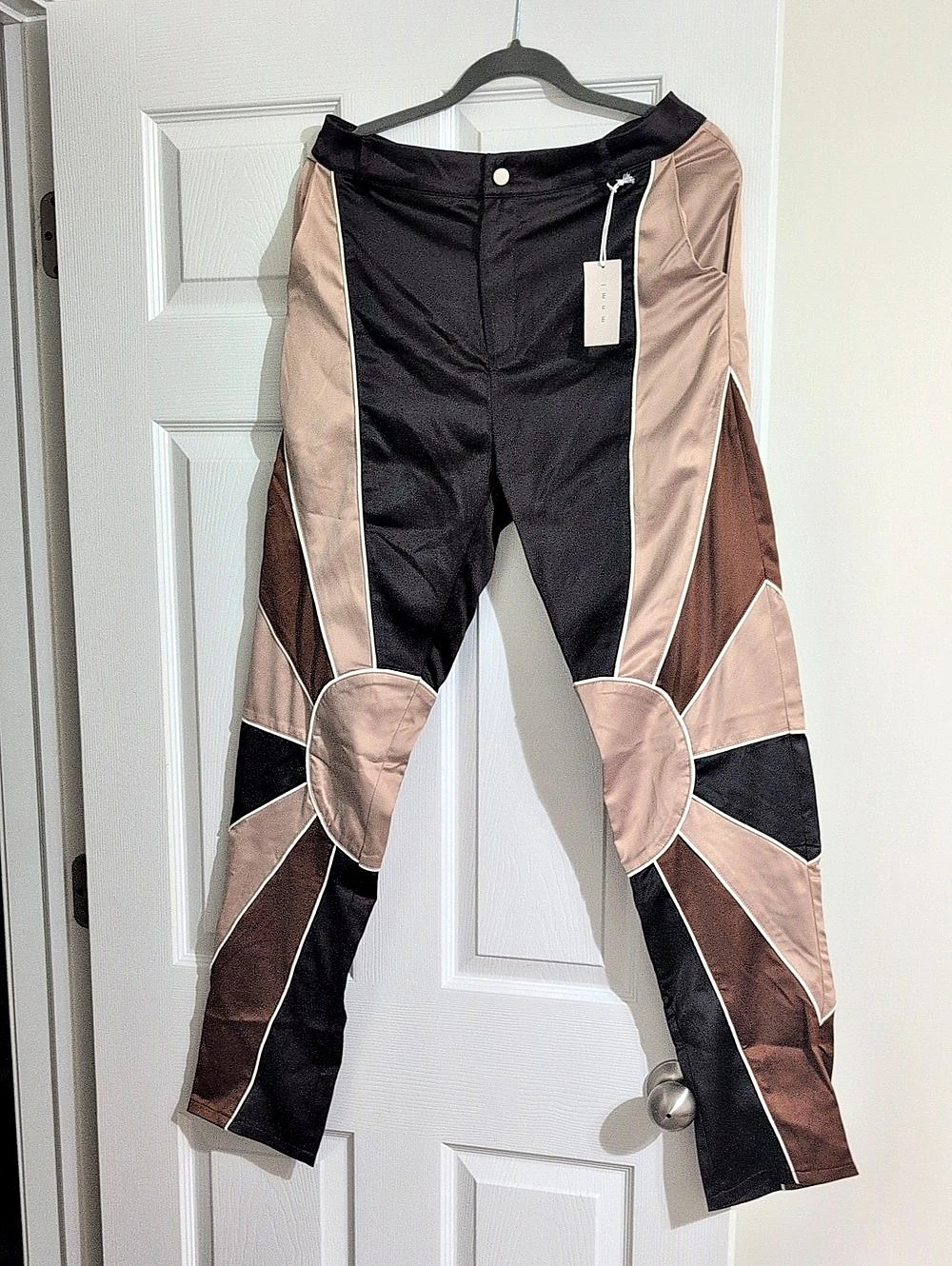 mnml Sateen Sunset Panel Pants Color Block Sateen Pants Waist 31 NWT
